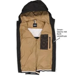 Jacke, Mikrofaser, Camel-schwarz -Milestone Shop 409662 norm3