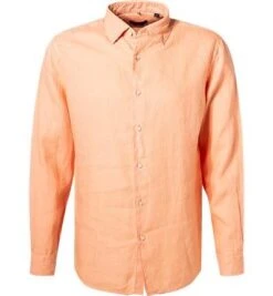CINQUE Hemd, Slim Fit, Reines Leinen, Aprikose
