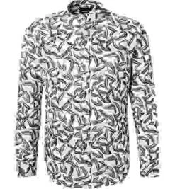 CINQUE Hemd, Slim Fit, Baumwolle, Blau-weiß Gemustert -Milestone Shop 410048 norm 1