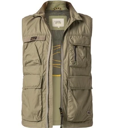 Camel Active Weste, Baumwolle Halbgefüttert, Khaki 3 Camel Active Weste, Baumwolle Halbgefüttert, Khaki