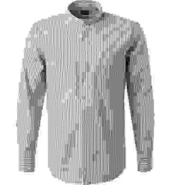 Strellson Hemd, Baumwolle, Hellblau-weiß Gestreift -Milestone Shop 410603 norm 1