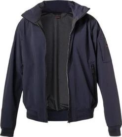 Softshelljacke, Mikrofaser Wasserabweisend, Dunkelblau
