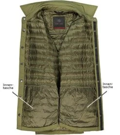 Steppjacke, Mikrofaser Wasserabweisend, Grün -Milestone Shop 410732 norm3