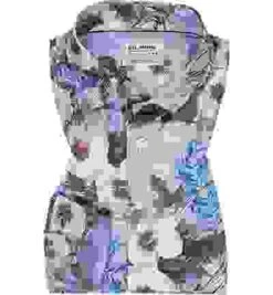 Hemd, Shaped Fit, Baumwolle, Blau Gemustert -Milestone Shop 411309 norm 1