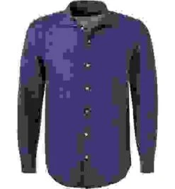 Hemd, Regular Fit, Leinen, Navy Meliert -Milestone Shop 411654 norm 1