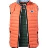 Steppweste, Mikrofaser Wasserabweisend, Orange -Milestone Shop 411947 norm