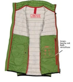 CINQUE Steppweste, Mikrofaser Sorona®, Grün -Milestone Shop 412055 norm3