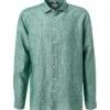 Seidensticker Hemd, Regular Fit, Reines Leinen, Dunkelgrün -Milestone Shop 412148 norm