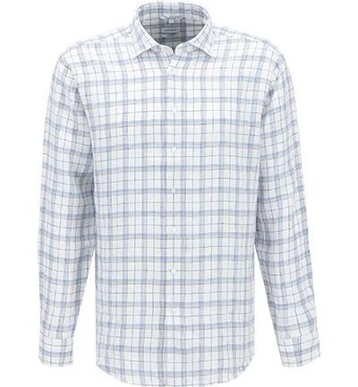 Seidensticker Hemd, Regular Fit, Reines Leinen, Hellblau-grau Kariert 3 Seidensticker Hemd, Regular Fit, Reines Leinen, Hellblau-grau Kariert