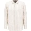 Seidensticker Hemd, Regular Fit, Reines Leinen, Greige-weiß Gestreift -Milestone Shop 412175 norm