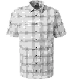 OLYMP Kurzarmhemd, Modern Fit, Baumwolle, Navy-grün Kariert -Milestone Shop 412718 norm 1