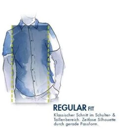 OLYMP Kurzarmhemd, Modern Fit, Baumwolle, Navy-grün Kariert -Milestone Shop 412718 norm2