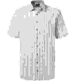 OLYMP Hemd, Comfort Fit, Baumwolle, Natur-blau Kariert -Milestone Shop 413101 norm 1