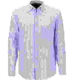 OLYMP Hemd, Casual Modern Fit, Reines Leinen, Hellblau-weiß Gestreift -Milestone Shop 413159 norm 1