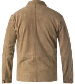 Bugatti Jacke, Ziegenvelours Halbgefüttert, Khaki -Milestone Shop 413212 norm2