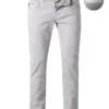 Jeans Michelangelo, Regular Fit, Baumwoll-Super Stretch, Hellgrau -Milestone Shop 413953 norm