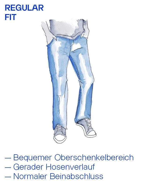 Jeans Michelangelo, Regular Fit, Baumwoll-Super Stretch, Stahlgrau 4 Jeans Michelangelo, Regular Fit, Baumwoll-Super Stretch, Stahlgrau – Bild 2