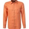 FYNCH-HATTON Hemd, Reines Leinen, Orange -Milestone Shop 414261 norm