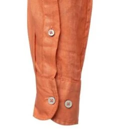 FYNCH-HATTON Hemd, Reines Leinen, Orange -Milestone Shop 414261 norm2