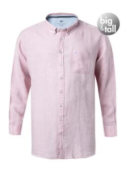 FYNCH-HATTON Hemd, Big&Tall, Reines Leinen, Lila