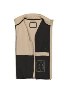 Weste, Mikrofaser Ungefüttert, Beige -Milestone Shop 414662 norm3