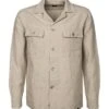 Overshirt, Leinen, Beige -Milestone Shop 414665 norm