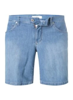 BRAX Jeansshorts, Regular Fit, Bio Baumwolle T400®, Blau