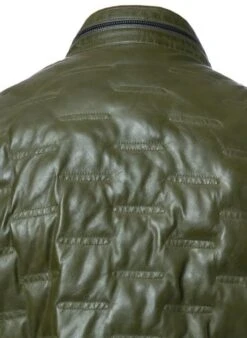 MILESTONE Lederjacke MS Aversa, Lammnappa Sorona®, Olivgrün -Milestone Shop 415100 norm4