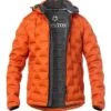 MILESTONE Daunenjacke MS Brayden, Mikrofaser, Orange -Milestone Shop 415105 norm
