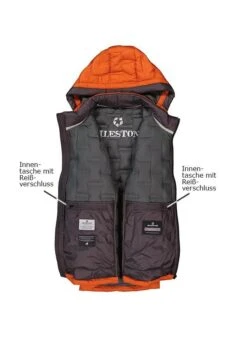 MILESTONE Daunenjacke MS Brayden, Mikrofaser, Orange -Milestone Shop 415105 norm3