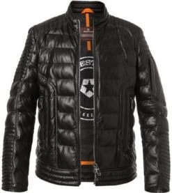 MILESTONE Lederjacke MS-Anthony, Lammnappa, Schwarz