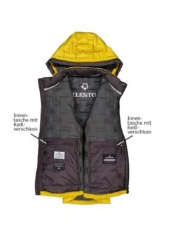 MILESTONE Daunenjacke MS Brayden, Mikrofaser, Gelb -Milestone Shop 415250 norm3