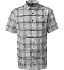 OLYMP Kurzarmhemd, Modern Fit, Baumwolle, Mandarin Kariert -Milestone Shop 415274 norm 1