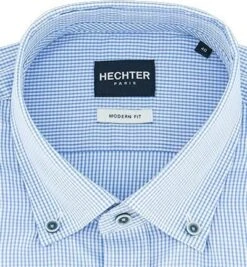 Daniel Hechter Hemd, Modern Fit, Baumwolle, Himmelblau Kariert -Milestone Shop 415340 norm2