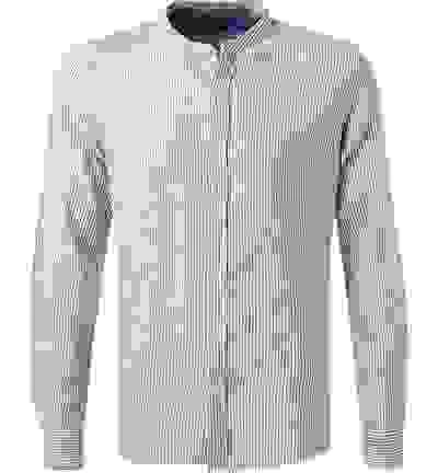 Hemd, Leinen, Hellblau-weiß 6 Hemd, Leinen, Hellblau-weiß – Bild 4