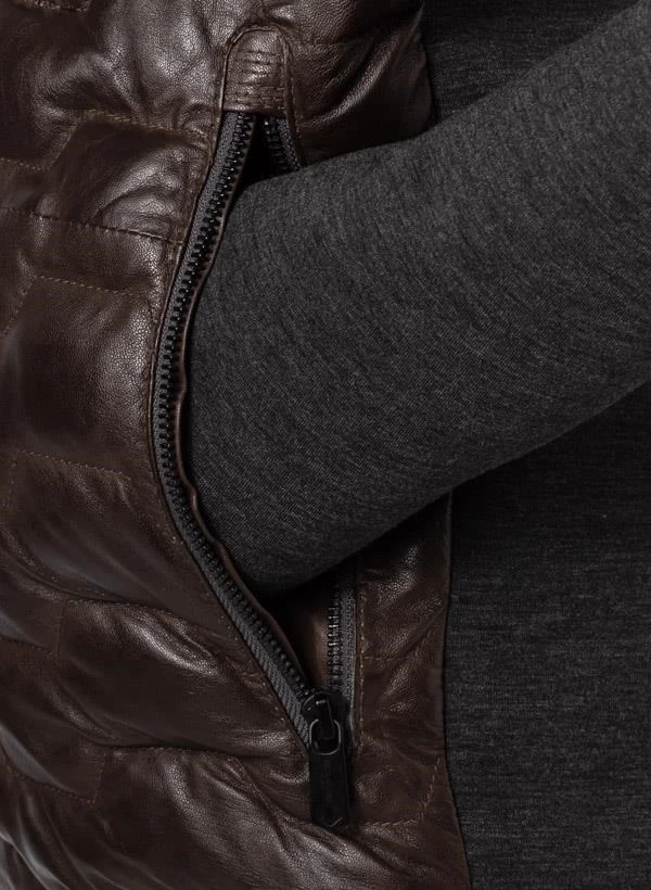 MILESTONE Lederjacke MS Darwin, Lammnappa, Dunkelbraun 8 MILESTONE Lederjacke MS Darwin, Lammnappa, Dunkelbraun – Bild 6