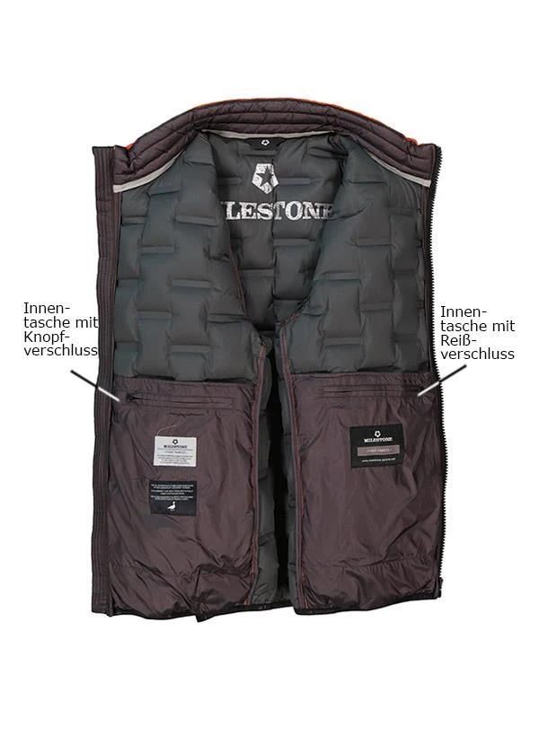 MILESTONE Daunenjacke MS Salvio, Mikrofaser, Orange 6 MILESTONE Daunenjacke MS Salvio, Mikrofaser, Orange – Bild 4