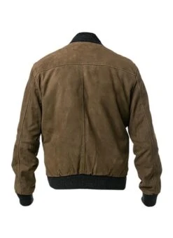 MILESTONE Lederblouson MS-Vivaldi, Ziegenvelours Wattiert, Oliv -Milestone Shop 415901 norm2