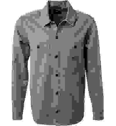 BOSS ORANGE Overshirt, Baumwolle, Grün 5 BOSS ORANGE Overshirt, Baumwolle, Grün – Bild 3