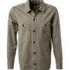 BOSS ORANGE Overshirt, Baumwolle, Grün -Milestone Shop 416010 norm