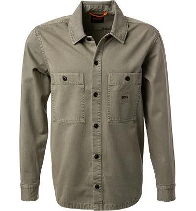 BOSS ORANGE Overshirt, Baumwolle, Grün 3 BOSS ORANGE Overshirt, Baumwolle, Grün