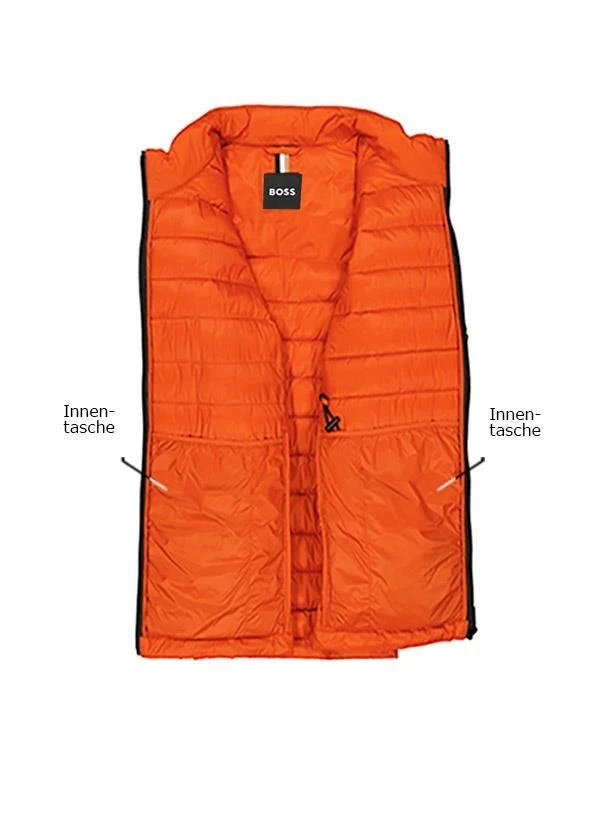 Steppweste, Mikrofaser, Orange 4 Steppweste, Mikrofaser, Orange – Bild 2