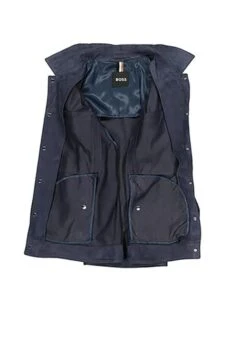 Lederjacke, Ziegenvelours, Dunkelblau -Milestone Shop 416094 norm3