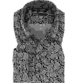 Marc O'Polo Hemd, Regular Fit, Bio Baumwolle, Beige-schwarz Gemustert -Milestone Shop 416099 norm 1