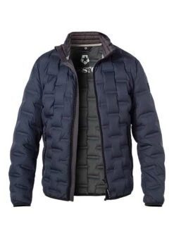 MILESTONE Daunenjacke MS Salvio, Mikrofaser, Dunkelblau