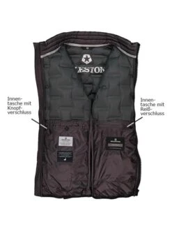 MILESTONE Daunenjacke MS Salvio, Mikrofaser, Dunkelblau -Milestone Shop 416360 norm3