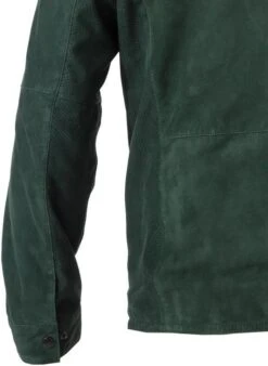 Strellson Overshirt, Ziegenvelours, Dunkelgrün -Milestone Shop 416362 norm4