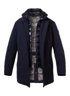 MILESTONE Jacke MS Moreno, Mikrofaser Wasserabweisend, Dunkelblau