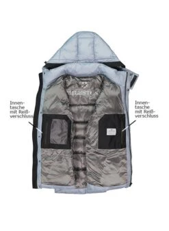 MILESTONE Steppjacke MS Tesino, Mikrofaser Sorona®, Hellblau -Milestone Shop 416474 norm3