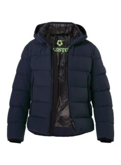 MILESTONE Steppjacke MS Kyle, Mikrofaser Wasserabweisend, Dunkelblau